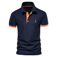 Navy Blue & Orange
