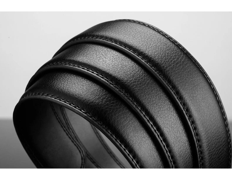 Ledergürtel Mit Automatischer Metallschnalle